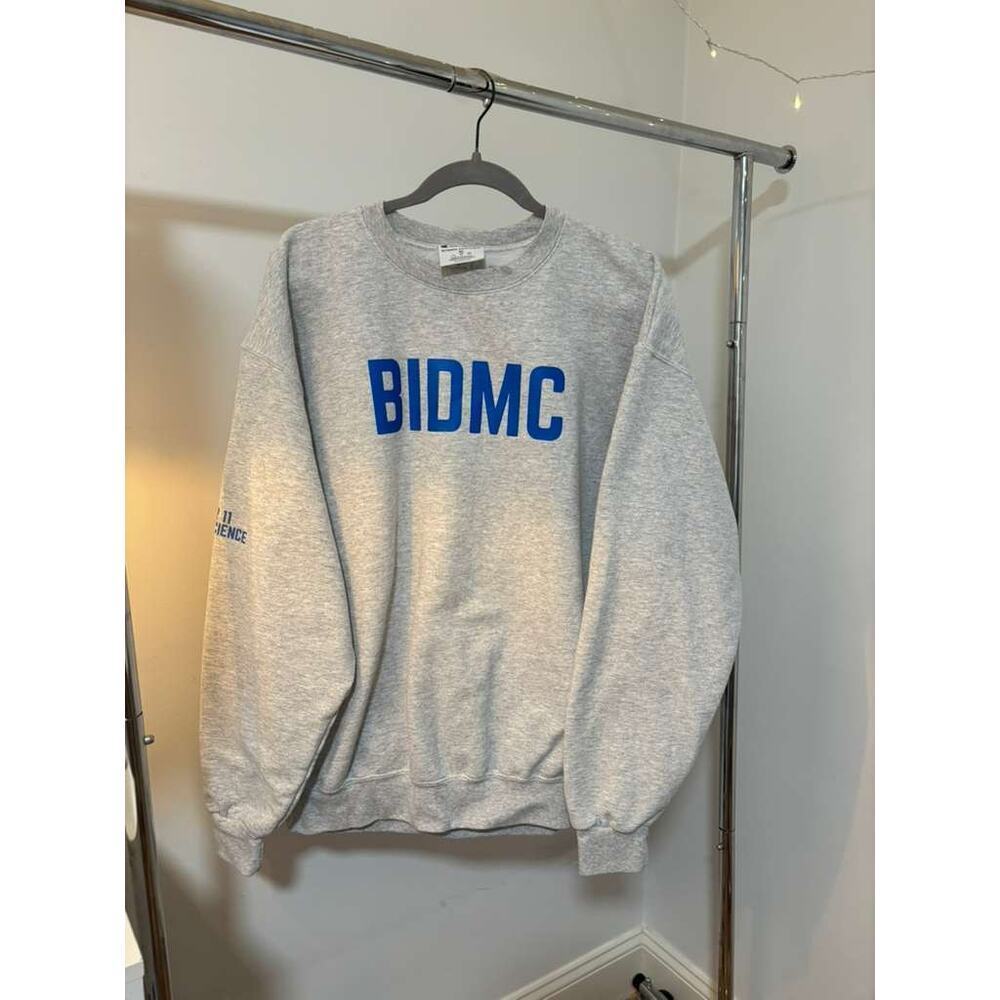 Champion BIDMC RN Sweatshirt XL Gray Pullover Crewneck Fleece Medical Nurse - Picture 3 of 7